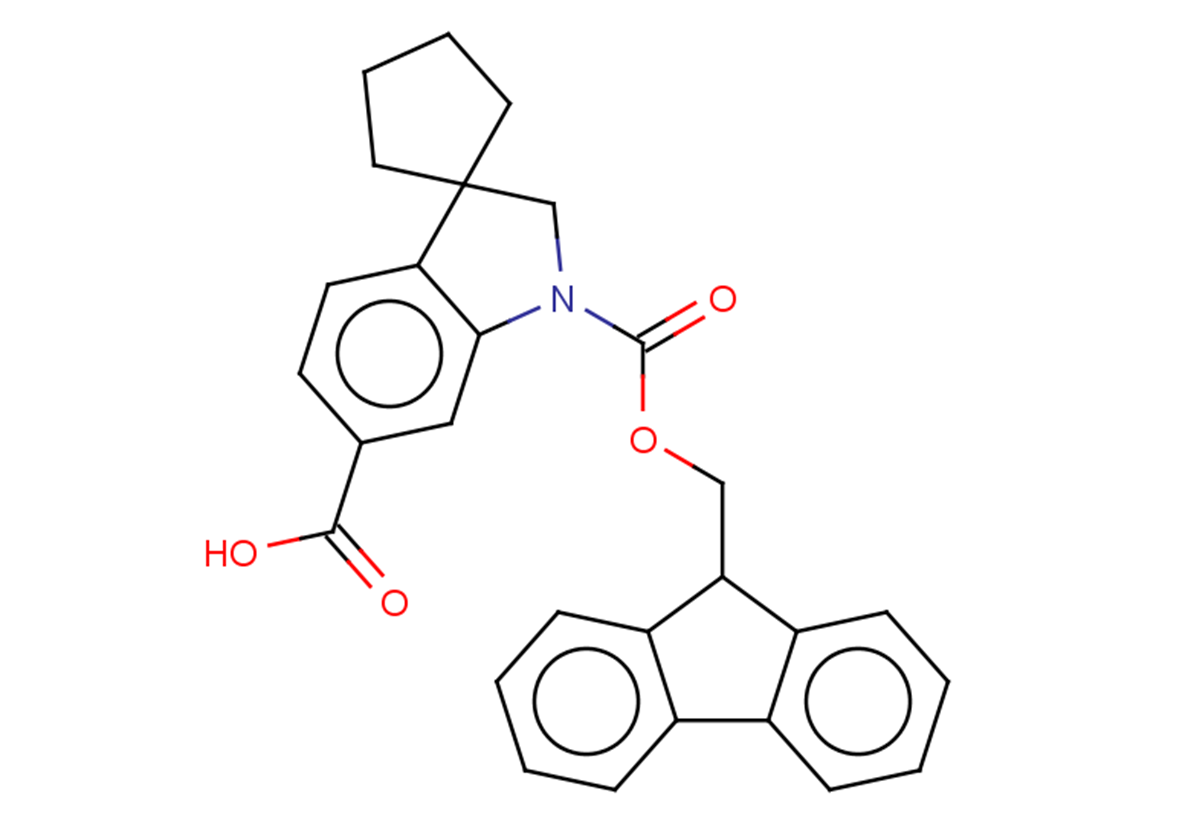 1'-{[(9H-fluoren-9-yl)methoxy]carbonyl}-1',2'-dihydrospiro[cyclopentane-1,3'-indole]-6'-carboxylic acid