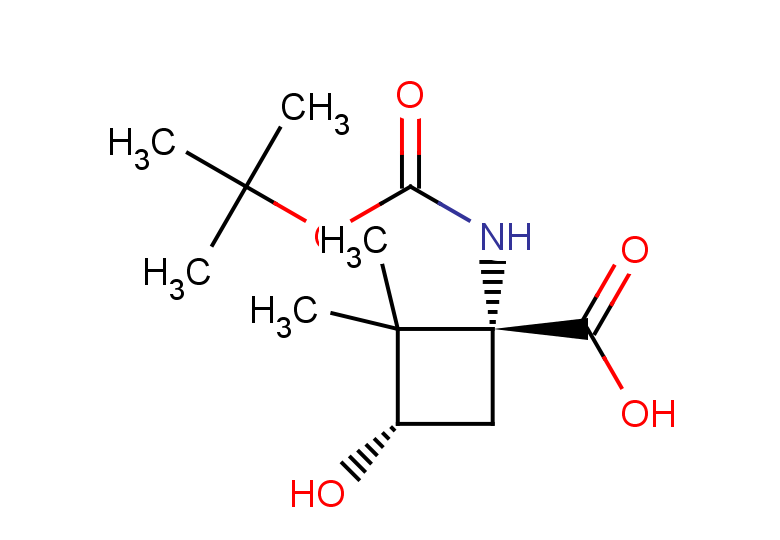 rac-(1R,3S)-1-{[(tert-butoxy)carbonyl]amino}-3-hydroxy-2,2-dimethylcyclobutane-1-carboxylic acid