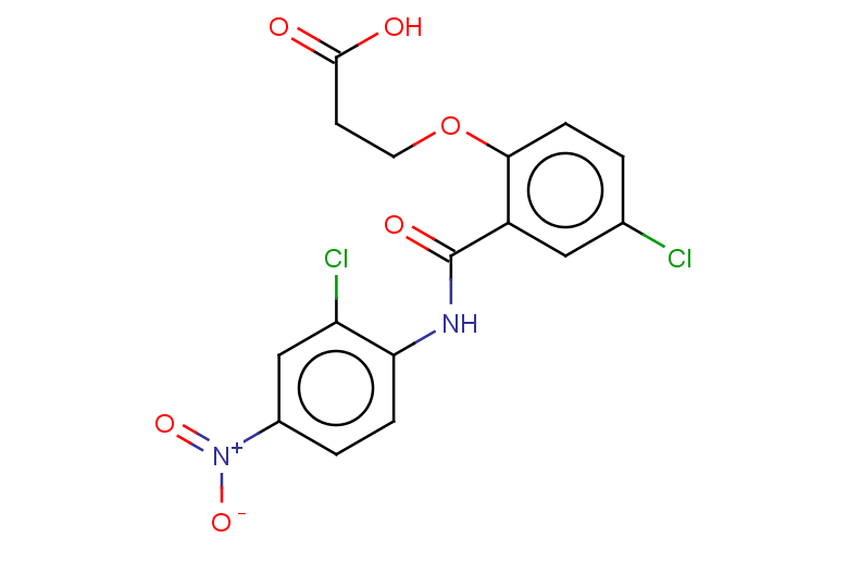 3-{4-chloro-2-[(2-chloro-4-nitrophenyl)carbamoyl]phenoxy}propanoic acid