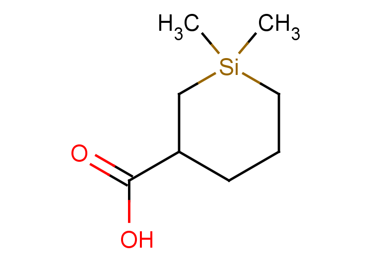 1,1-dimethylsilinane-3-carboxylic acid