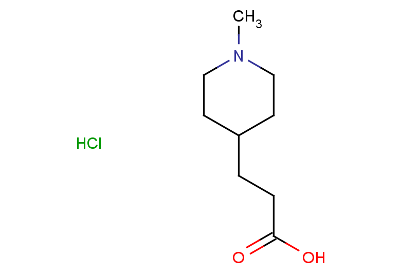3-(1-methylpiperidin-4-yl)propanoic acid hydrochloride