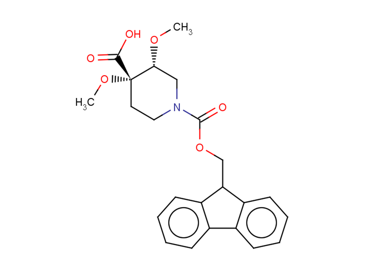 rac-(3R,4S)-1-{[(9H-fluoren-9-yl)methoxy]carbonyl}-3,4-dimethoxypiperidine-4-carboxylic acid