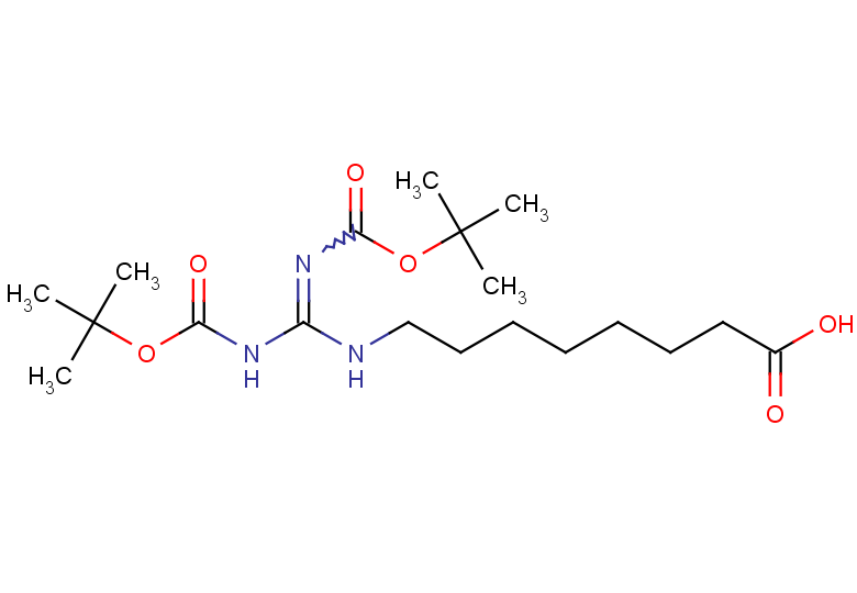 8-[({[(tert-butoxy)carbonyl]amino}({[(tert-butoxy)carbonyl]imino})methyl)amino]octanoic acid