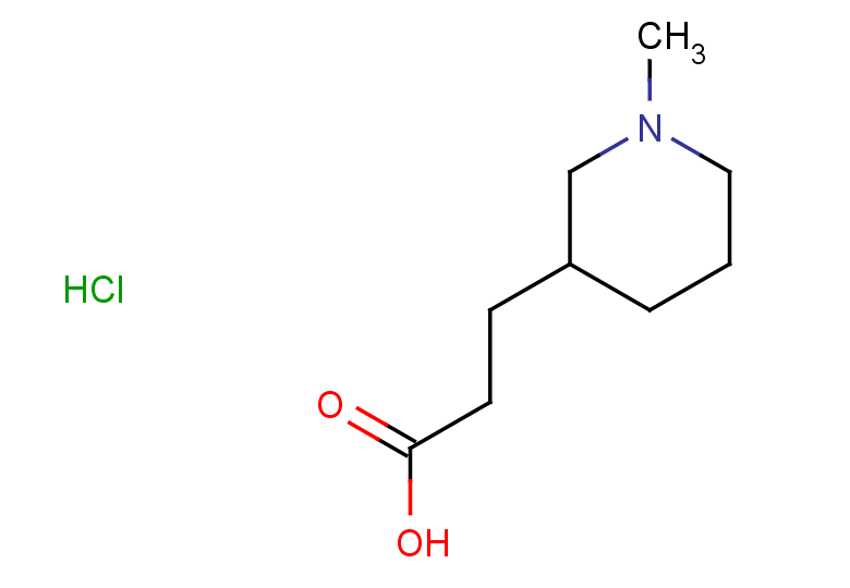 3-(1-methylpiperidin-3-yl)propanoic acid hydrochloride