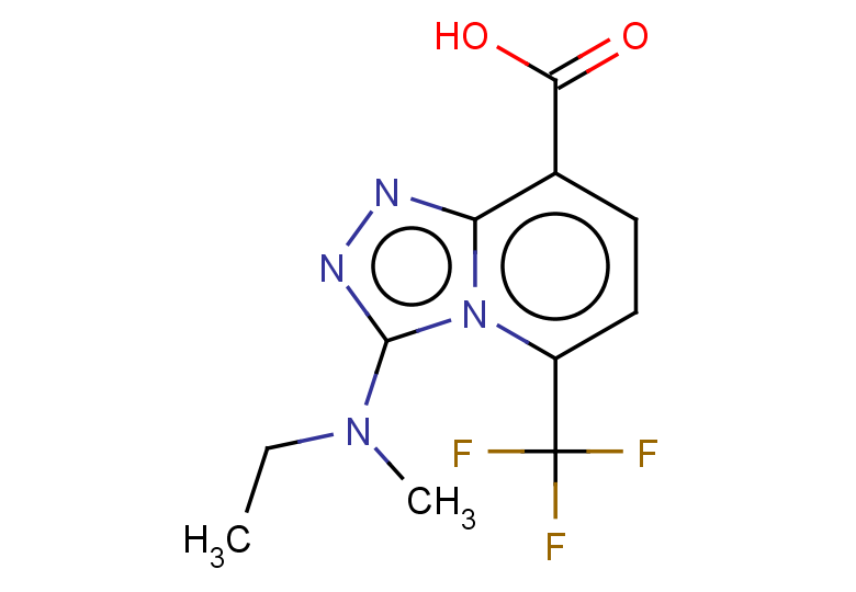 3-[ethyl(methyl)amino]-5-(trifluoromethyl)-[1,2,4]triazolo[4,3-a]pyridine-8-carboxylic acid