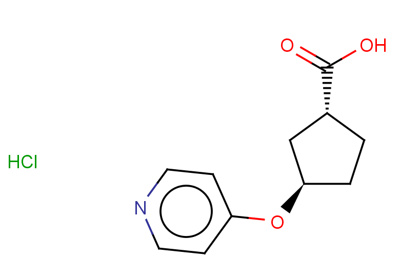 rac-(1R,3R)-3-(pyridin-4-yloxy)cyclopentane-1-carboxylic acid hydrochloride, trans