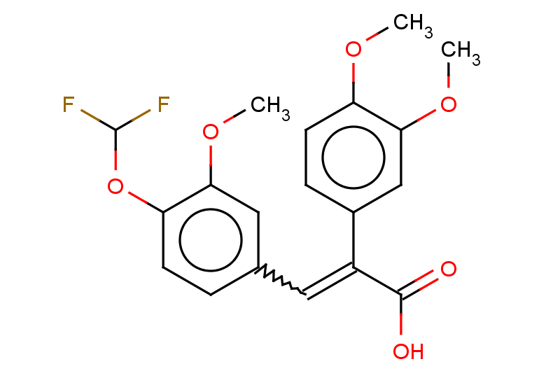 3-[4-(difluoromethoxy)-3-methoxyphenyl]-2-(3,4-dimethoxyphenyl)prop-2-enoic acid