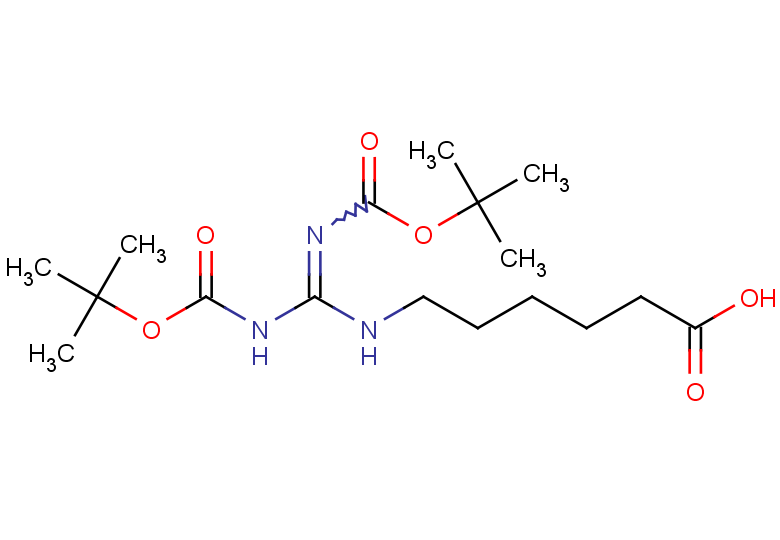6-[({[(tert-butoxy)carbonyl]amino}({[(tert-butoxy)carbonyl]imino})methyl)amino]hexanoic acid