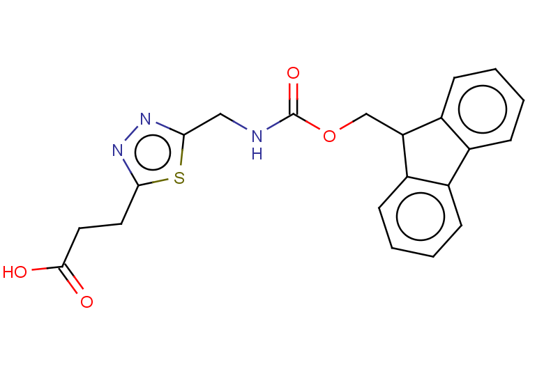 3-{5-[({[(9H-fluoren-9-yl)methoxy]carbonyl}amino)methyl]-1,3,4-thiadiazol-2-yl}propanoic acid