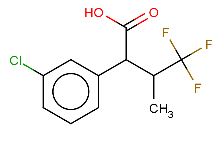 2-(3-chlorophenyl)-4,4,4-trifluoro-3-methylbutanoic acid