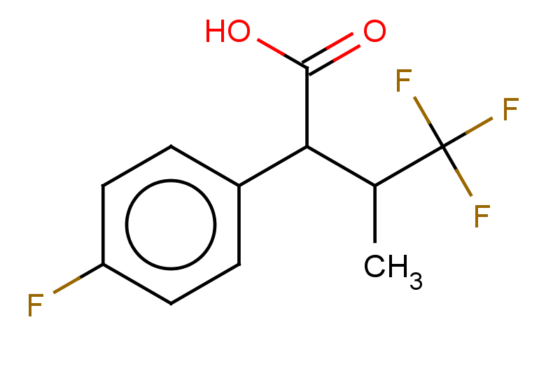 4,4,4-trifluoro-2-(4-fluorophenyl)-3-methylbutanoic acid
