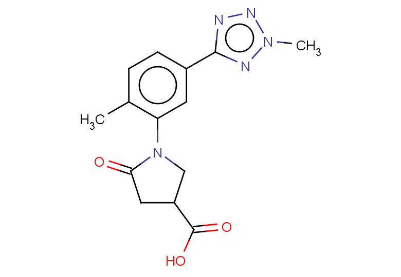 1-[2-methyl-5-(2-methyl-2H-1,2,3,4-tetrazol-5-yl)phenyl]-5-oxopyrrolidine-3-carboxylic acid