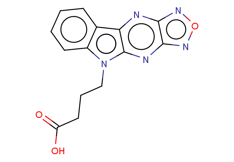 4-(5H-[1,2,5]oxadiazolo[3',4':5,6]pyrazino[2,3-b]indol-5-yl)butanoic acid
