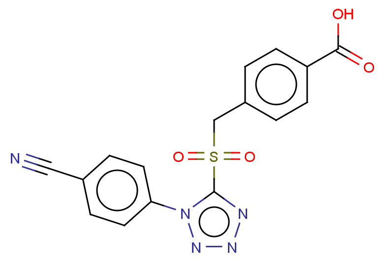 4-({[1-(4-cyanophenyl)-1H-1,2,3,4-tetrazol-5-yl]sulfonyl}methyl)benzoic acid