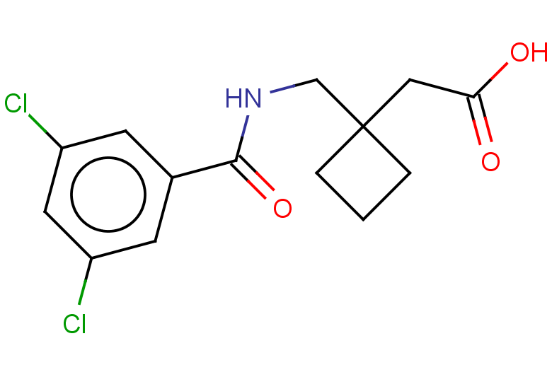2-(1-{[(3,5-dichlorophenyl)formamido]methyl}cyclobutyl)acetic acid