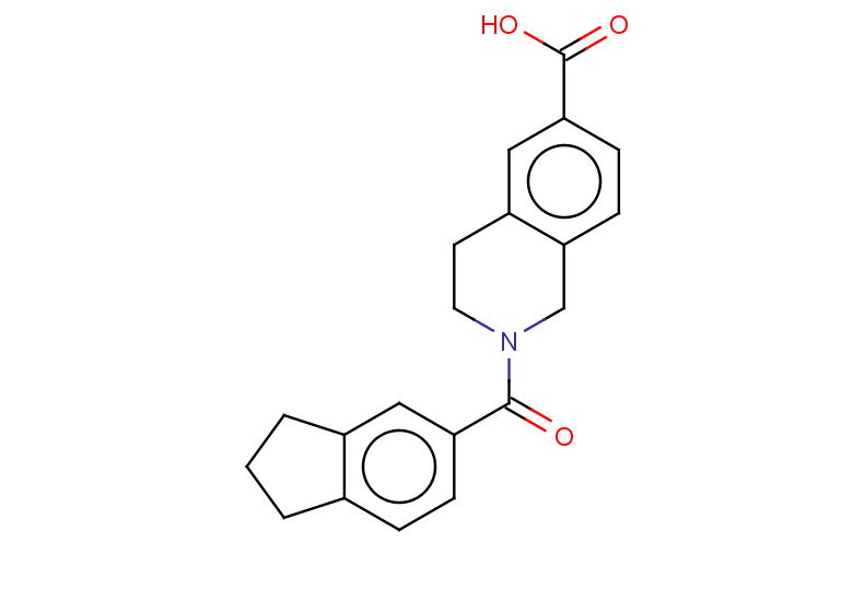 2-(2,3-dihydro-1H-indene-5-carbonyl)-1,2,3,4-tetrahydroisoquinoline-6-carboxylic acid