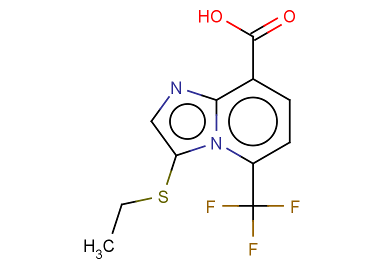 3-(ethylsulfanyl)-5-(trifluoromethyl)imidazo[1,2-a]pyridine-8-carboxylic acid