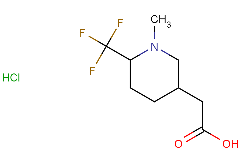 2-[1-methyl-6-(trifluoromethyl)piperidin-3-yl]acetic acid hydrochloride