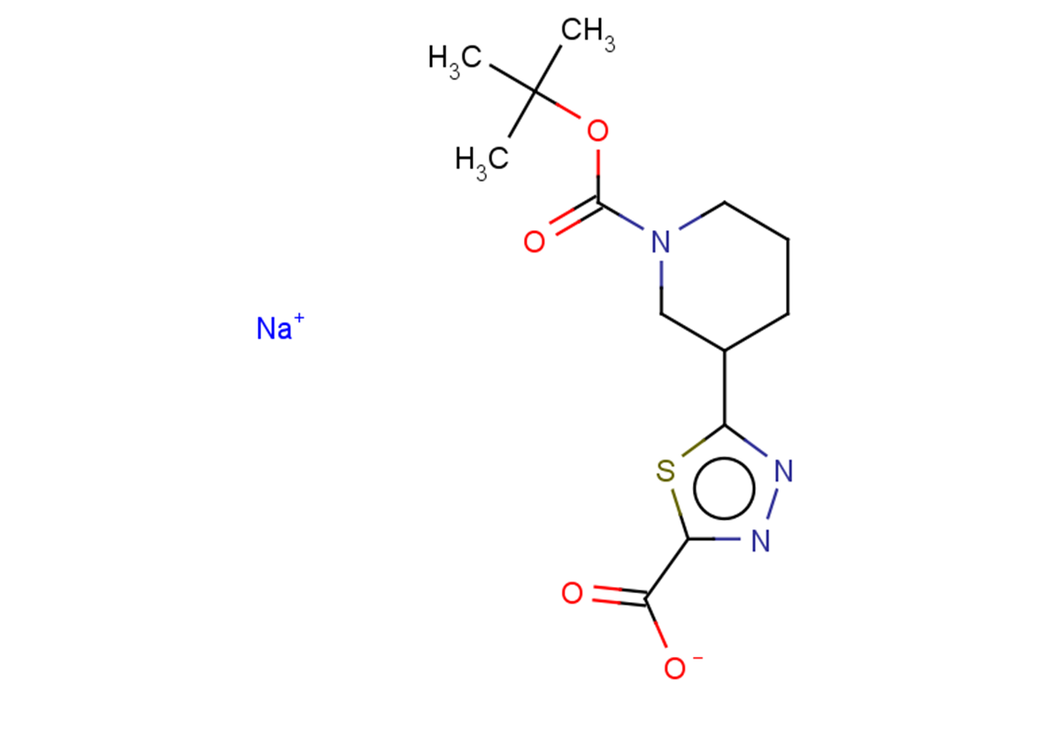 sodium 5-{1-[(tert-butoxy)carbonyl]piperidin-3-yl}-1,3,4-thiadiazole-2-carboxylate