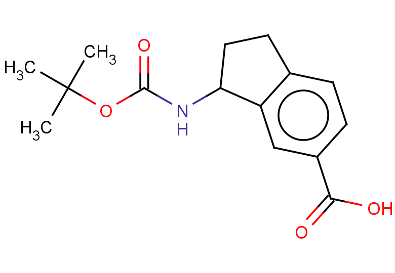 3-{[(tert-butoxy)carbonyl]amino}-2,3-dihydro-1H-indene-5-carboxylic acid