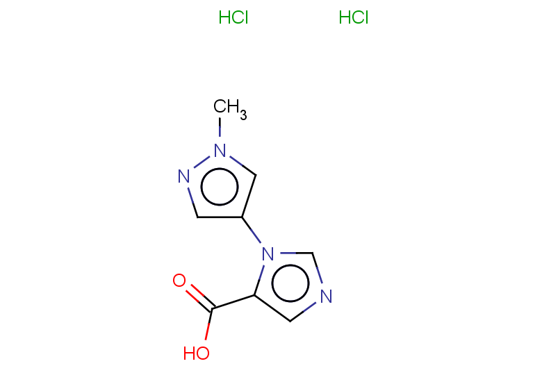 1-(1-methyl-1H-pyrazol-4-yl)-1H-imidazole-5-carboxylic acid dihydrochloride