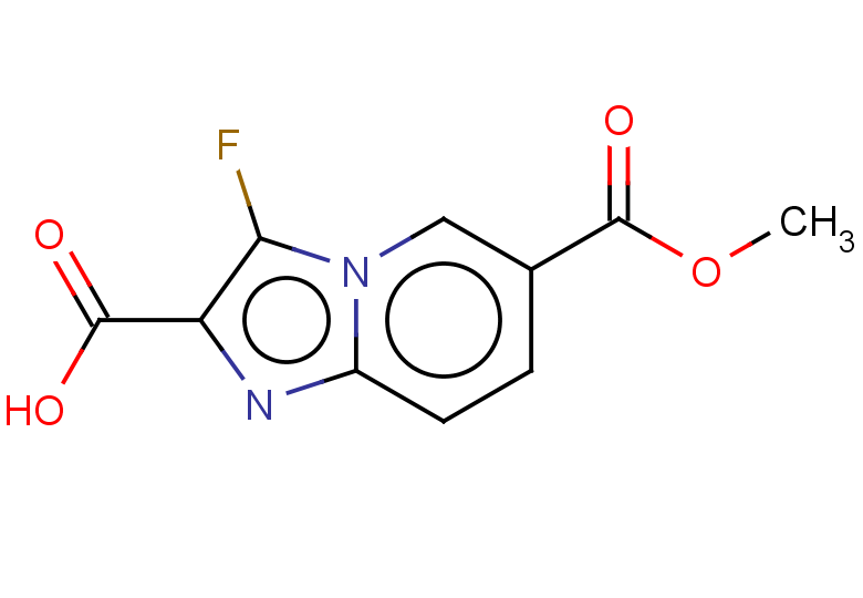 3-fluoro-6-(methoxycarbonyl)imidazo[1,2-a]pyridine-2-carboxylic acid