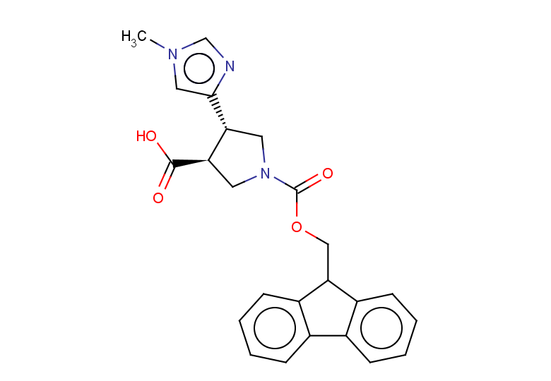 rac-(3R,4R)-1-{[(9H-fluoren-9-yl)methoxy]carbonyl}-4-(1-methyl-1H-imidazol-4-yl)pyrrolidine-3-carboxylic acid