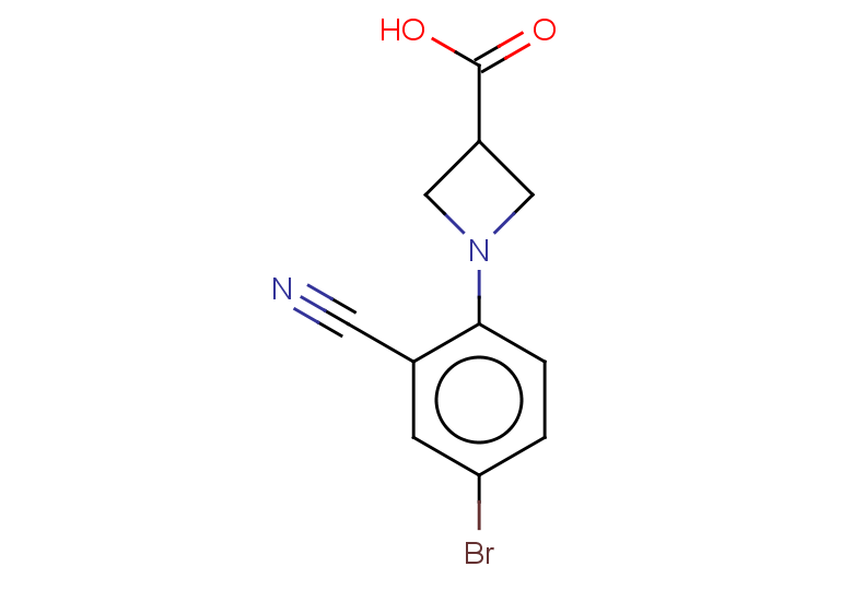 1-(4-bromo-2-cyanophenyl)azetidine-3-carboxylic acid