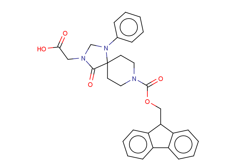 2-(8-{[(9H-fluoren-9-yl)methoxy]carbonyl}-4-oxo-1-phenyl-1,3,8-triazaspiro[4.5]decan-3-yl)acetic acid