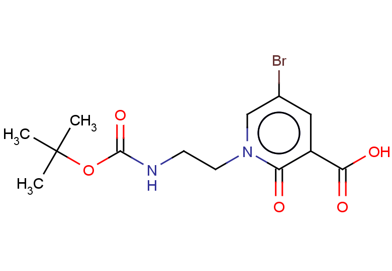 5-bromo-1-(2-{[(tert-butoxy)carbonyl]amino}ethyl)-2-oxo-1,2-dihydropyridine-3-carboxylic acid
