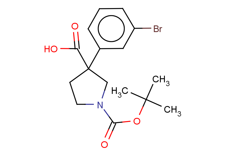 3-(3-bromophenyl)-1-[(tert-butoxy)carbonyl]pyrrolidine-3-carboxylic acid