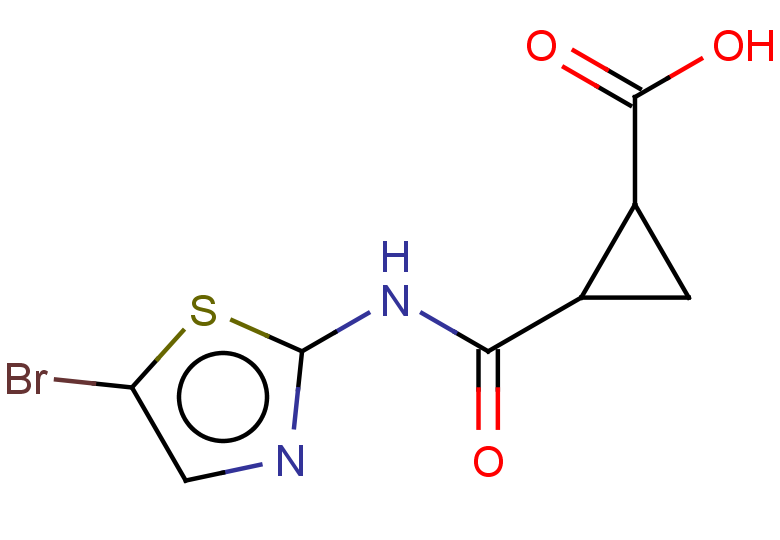 2-[(5-bromo-1,3-thiazol-2-yl)carbamoyl]cyclopropane-1-carboxylic acid