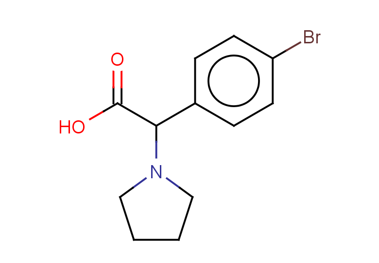 2-(4-bromophenyl)-2-(pyrrolidin-1-yl)acetic acid