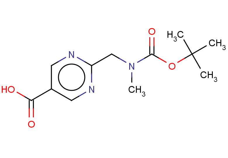 2-({[(tert-butoxy)carbonyl](methyl)amino}methyl)pyrimidine-5-carboxylic acid