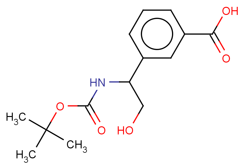 3-(1-{[(tert-butoxy)carbonyl]amino}-2-hydroxyethyl)benzoic acid