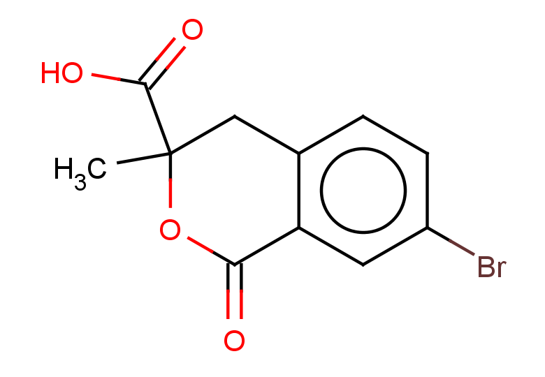 7-bromo-3-methyl-1-oxo-3,4-dihydro-1H-2-benzopyran-3-carboxylic acid