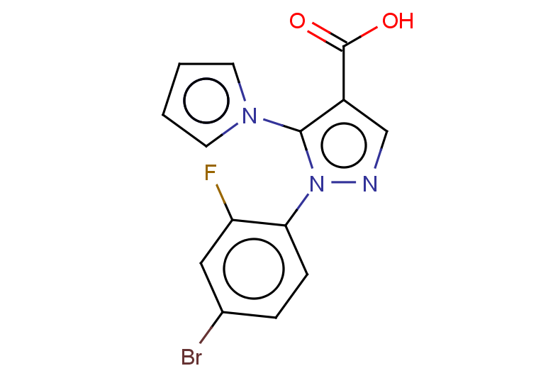 1-(4-bromo-2-fluorophenyl)-5-(1H-pyrrol-1-yl)-1H-pyrazole-4-carboxylic acid