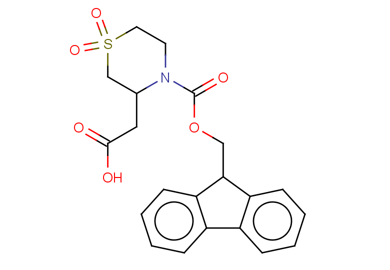 2-(4-{[(9H-fluoren-9-yl)methoxy]carbonyl}-1,1-dioxidothiomorpholin-3-yl)acetic acid