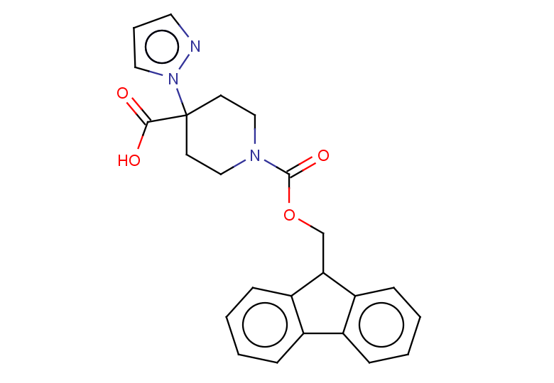1-{[(9H-fluoren-9-yl)methoxy]carbonyl}-4-(1H-pyrazol-1-yl)piperidine-4-carboxylic acid