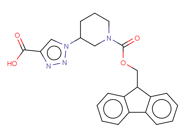1-(1-{[(9H-fluoren-9-yl)methoxy]carbonyl}piperidin-3-yl)-1H-1,2,3-triazole-4-carboxylic acid