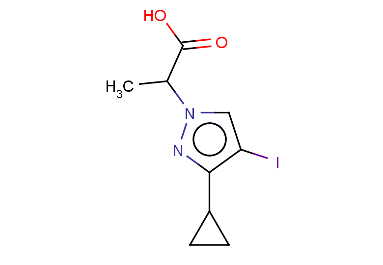 2-(3-cyclopropyl-4-iodo-1H-pyrazol-1-yl)propanoic acid