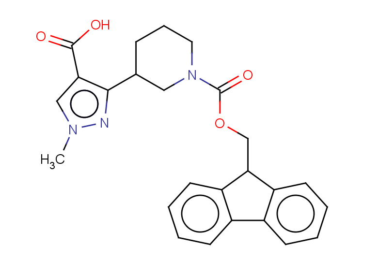 3-(1-{[(9H-fluoren-9-yl)methoxy]carbonyl}piperidin-3-yl)-1-methyl-1H-pyrazole-4-carboxylic acid