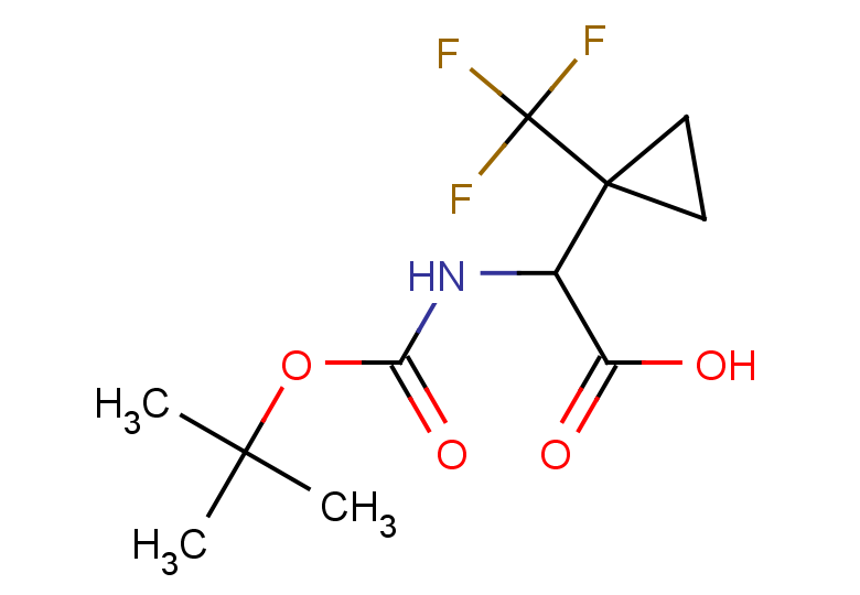 2-{[(tert-butoxy)carbonyl]amino}-2-[1-(trifluoromethyl)cyclopropyl]acetic acid