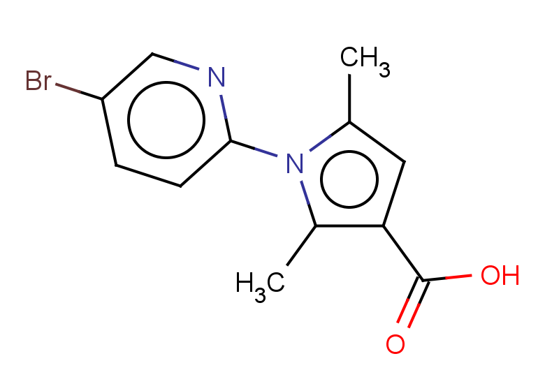 1-(5-bromopyridin-2-yl)-2,5-dimethyl-1H-pyrrole-3-carboxylic acid