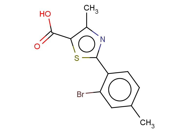 2-(2-bromo-4-methylphenyl)-4-methylthiazole-5-carboxylic acid