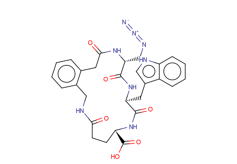 (6S,9S,12R)-12-(azidomethyl)-9-[(1H-indol-3-yl)methyl]-3,8,11,14-tetraoxo-2,3,4,5,6,7,8,9,10,11,12,13,14,15-tetradecahydro-1H-2,7,10,13-benzotetrazacycloheptadecine-6-carboxylic acid