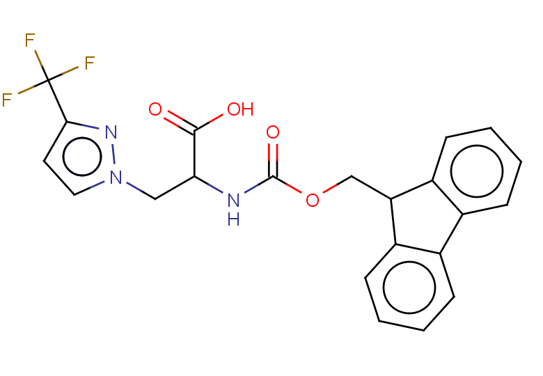 2-({[(9H-fluoren-9-yl)methoxy]carbonyl}amino)-3-[3-(trifluoromethyl)-1H-pyrazol-1-yl]propanoic acid