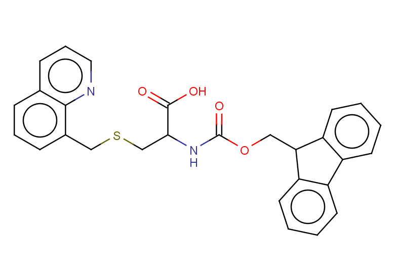 2-({[(9H-fluoren-9-yl)methoxy]carbonyl}amino)-3-{[(quinolin-8-yl)methyl]sulfanyl}propanoic acid