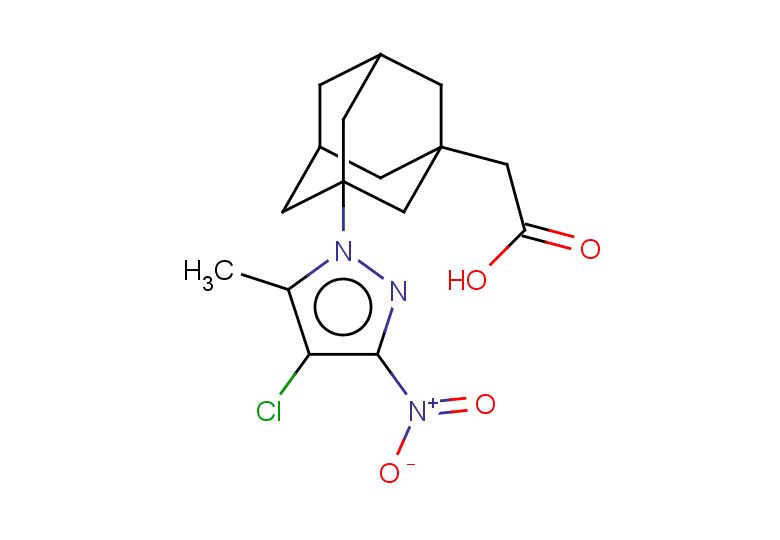 2-[3-(4-chloro-5-methyl-3-nitro-1H-pyrazol-1-yl)adamantan-1-yl]acetic acid