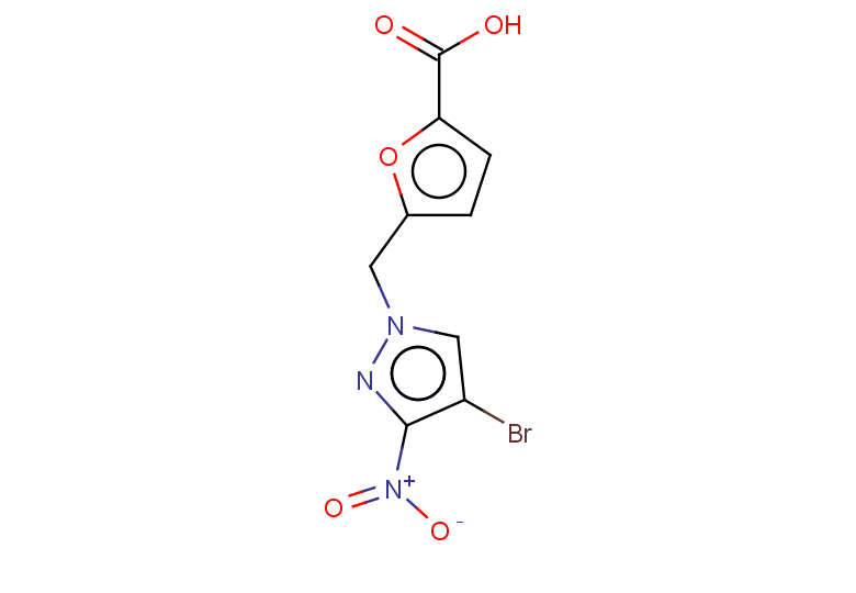 5-[(4-bromo-3-nitro-1H-pyrazol-1-yl)methyl]furan-2-carboxylic acid